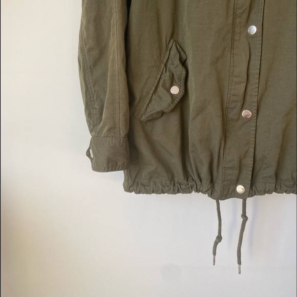 Army Green Zip Up Jacket - Picture 4 of 9
